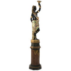 Gilt Venetian Blackamoor on Stand 9