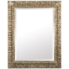 Large Silvered and Bevelled Mirror