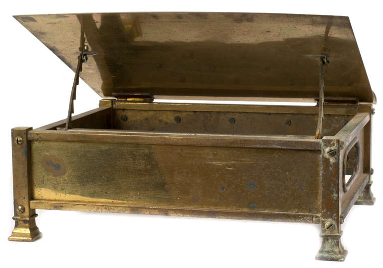 Hollywood Regency Adjustable Brass Bookstand