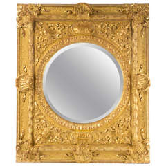 Carved and Gilt Italian Baroque Mirror 12