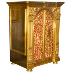 A Large Brass Mid-Century Tabernacle