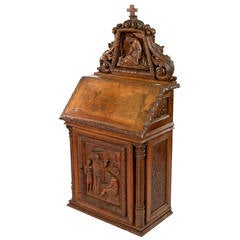 Carved French Walnut Altar for Private Worship