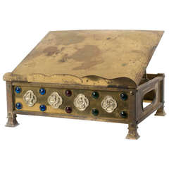 Vintage Adjustable Brass Bookstand