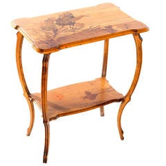 Émile Gallé Art Nouveau Side Table