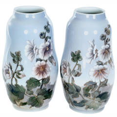 Pair of Royal Copenhagen Porcelain Vases