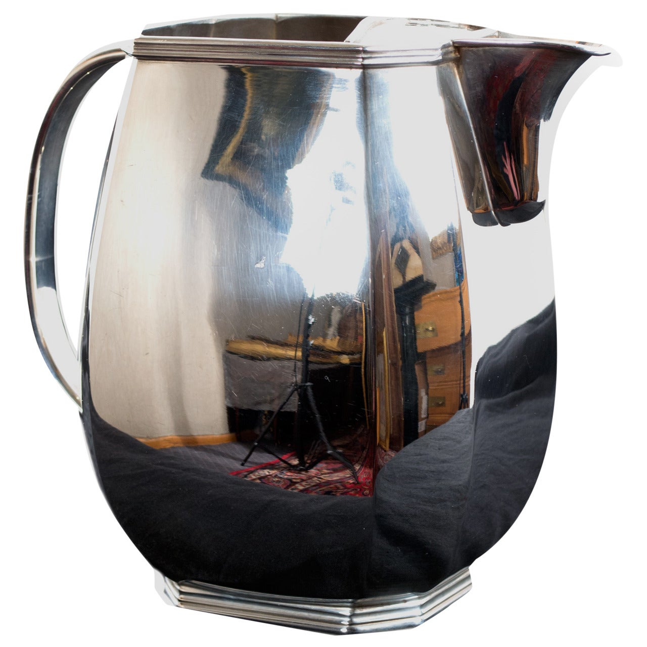 English Sterling Silver Pitcher For Sale