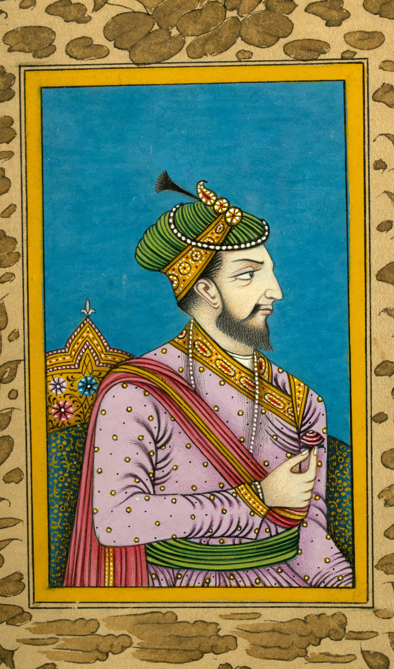 20th Century Twelve Miniature Mughal Portraits