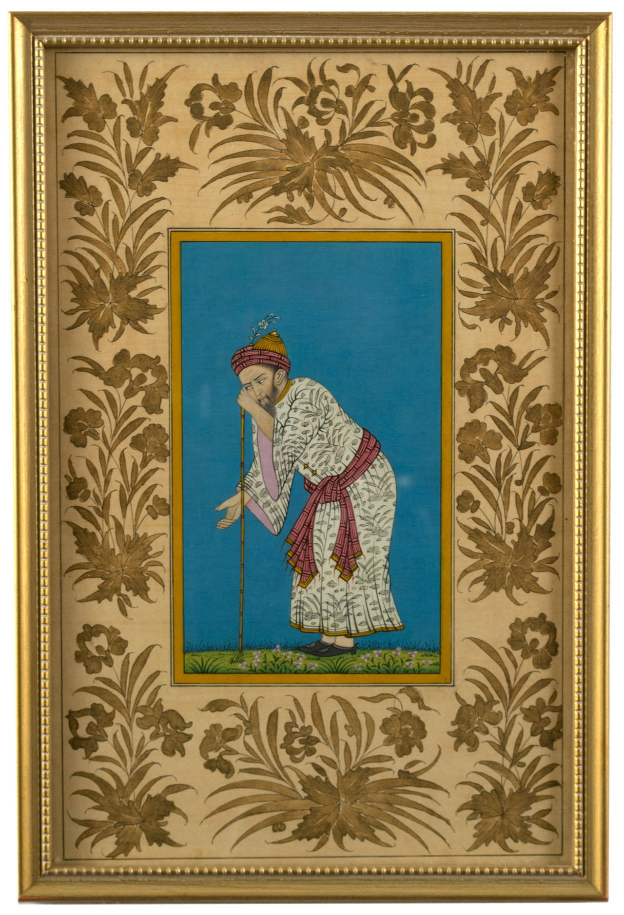 Set of Four Mughal Portrait Paintings In Good Condition In Salt Lake City, UT