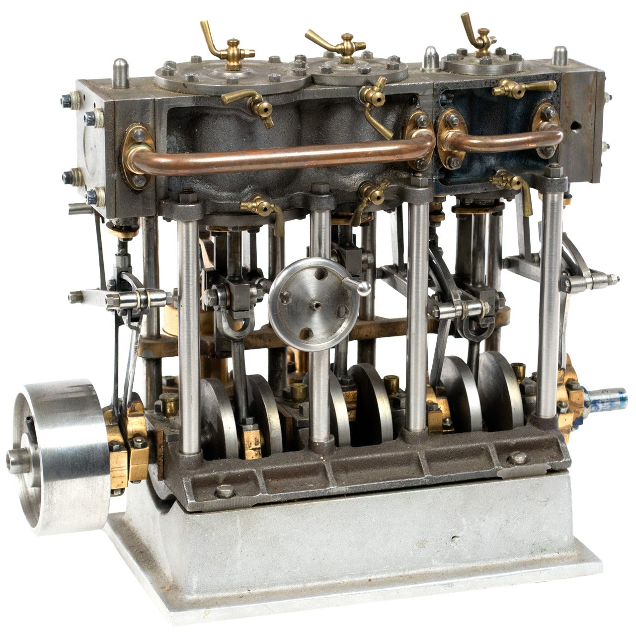Live Steam Model of a Triple-Expansion Steam Engine