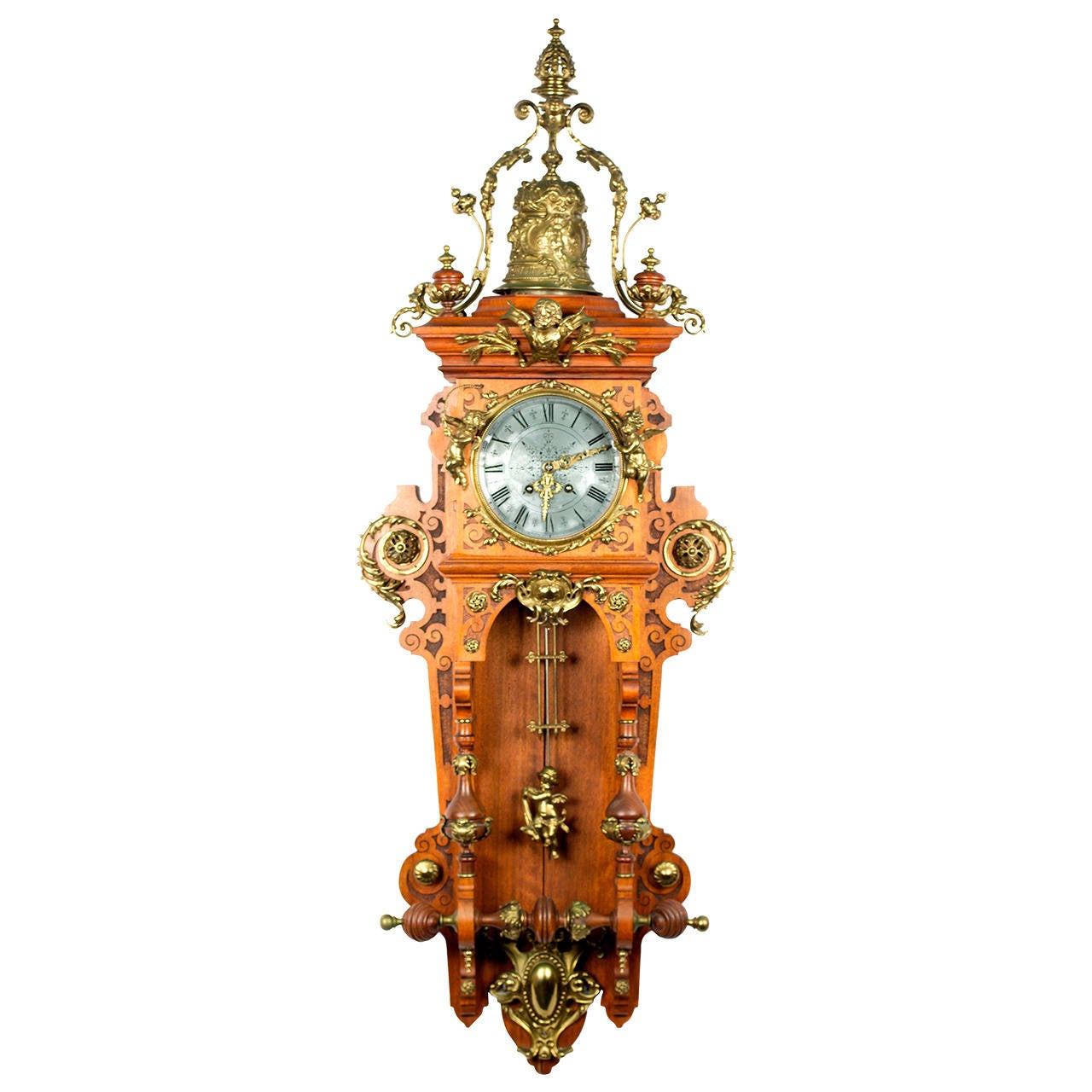 German BeauxArts Style Wall Clock at 1stDibs