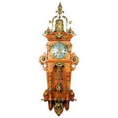 Vintage German Beaux-Arts Style Wall Clock