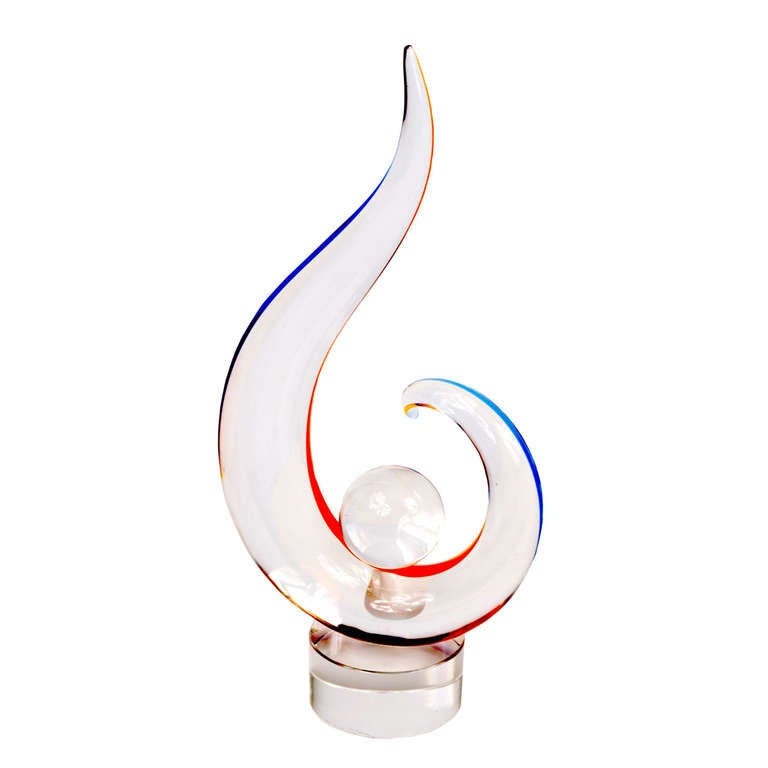 A Murano Glass Sculpture by Seguso For Sale