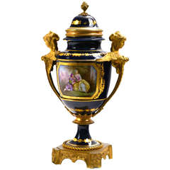 Sèvres Porcelain Trophy with Ormolu Mounts