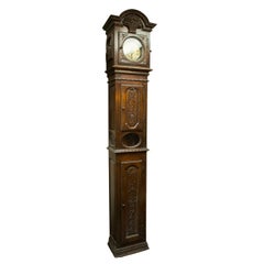 18th-Century French Long Case Clock from Normandy