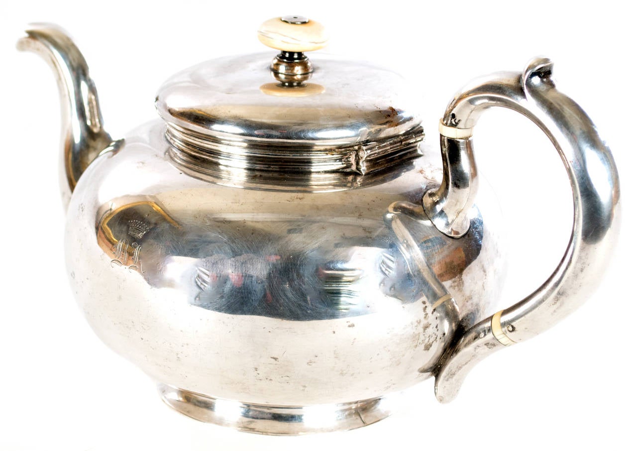 A Russian Sterling Silver Coffee or Tea Pot