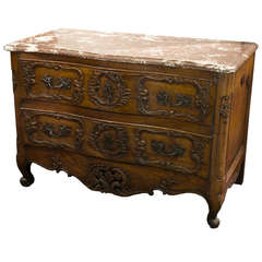 An eighteenth-century French Provençal carved commode