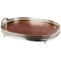 Gorham Silver and Mother-of-Pearl Serving Tray