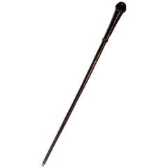 Braided Leather Walking Stick or Cane