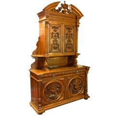 Monumental French St. Hubert Deux Corps Cabinet