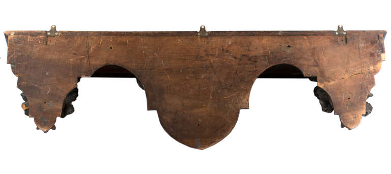 A 19th Century Black Forest Wall Shelf in Carved Linden Wood 2