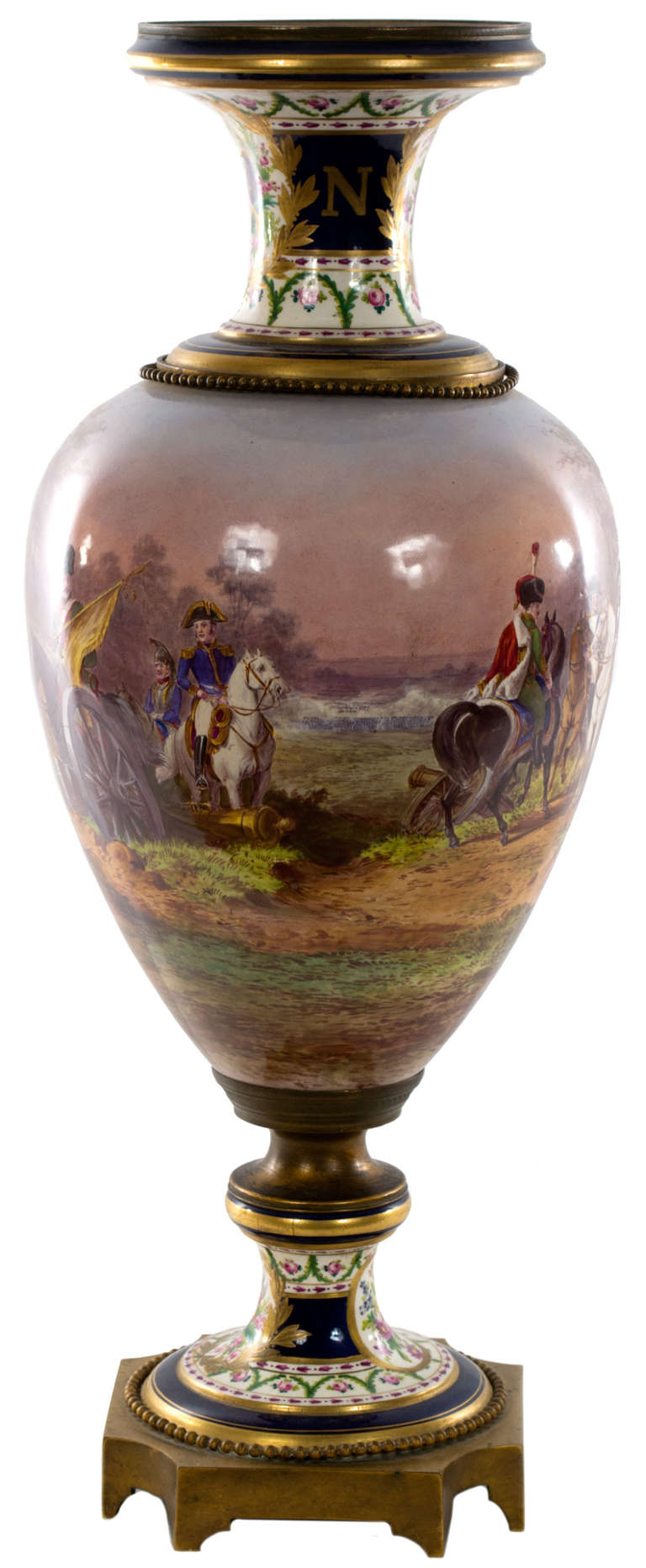 A Monumental Sèvres Porcelain Vase of Napoleon