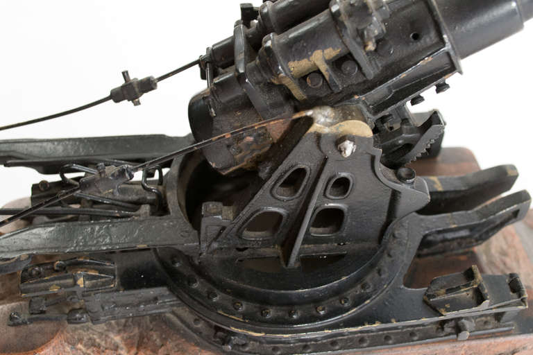 Bronze and Marble Scale Model of a WWI Gun 1