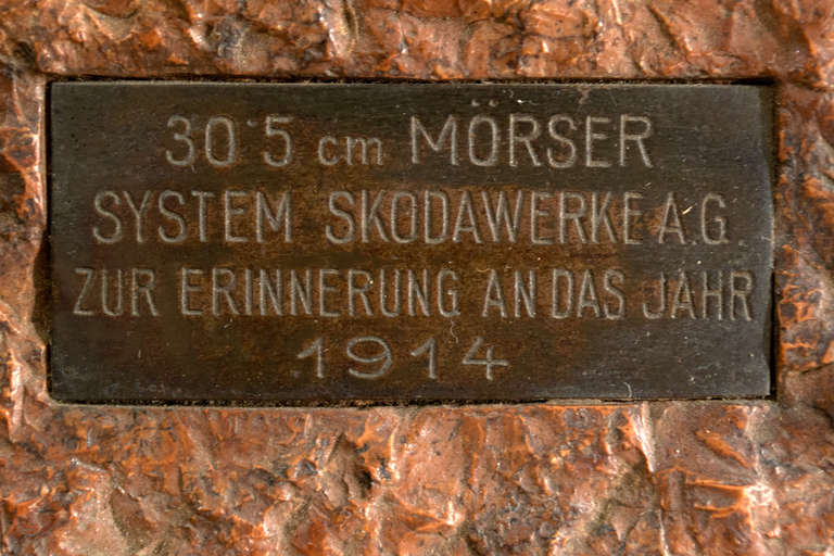 Bronze and Marble Scale Model of a WWI Gun 3