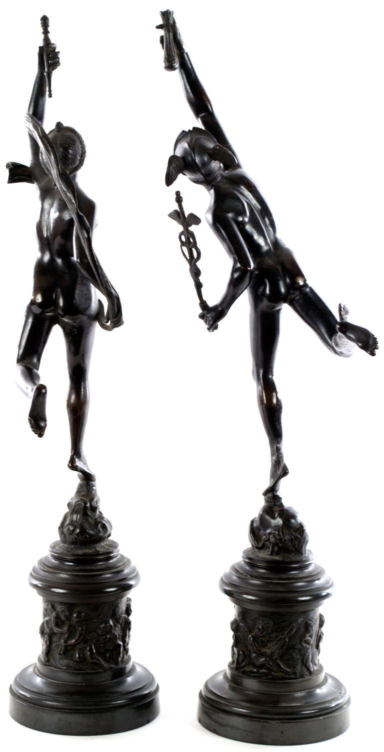 mercury bronze statue