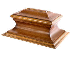 Desk Caddy with Inkwell Veneered in Birds-Eye Maple 2