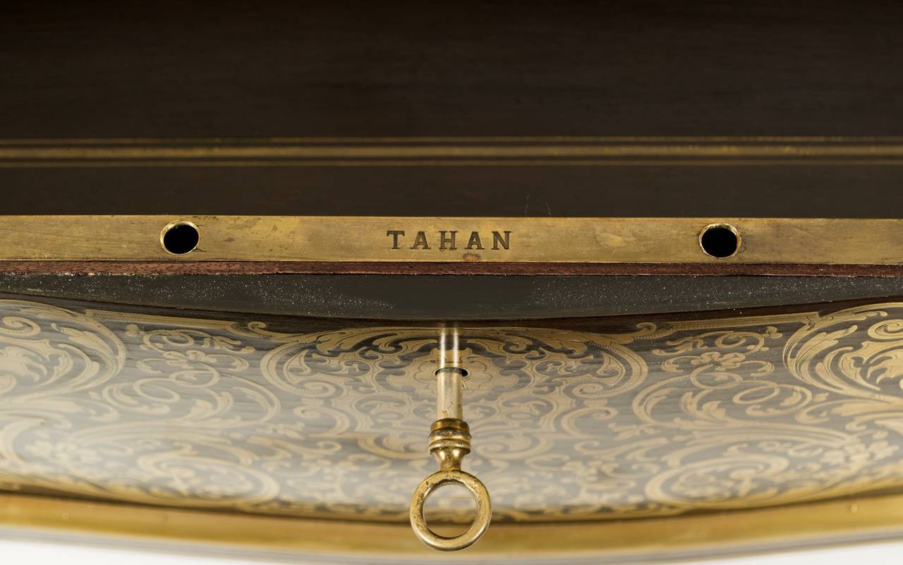 Ebony Box by Tahan Inlaid with Brass In Good Condition In Salt Lake City, UT