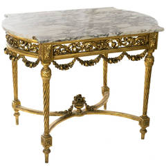 French Napoleon III Giltwood Table 8