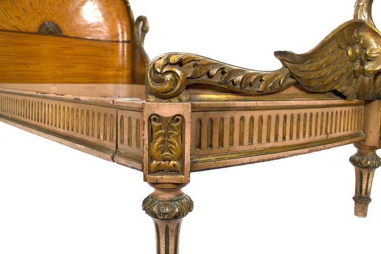 Mid-20th Century A French Art Deco Swan Bed