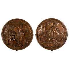 Medallions of King David and Bathsheba, Othello and Desdemona 1