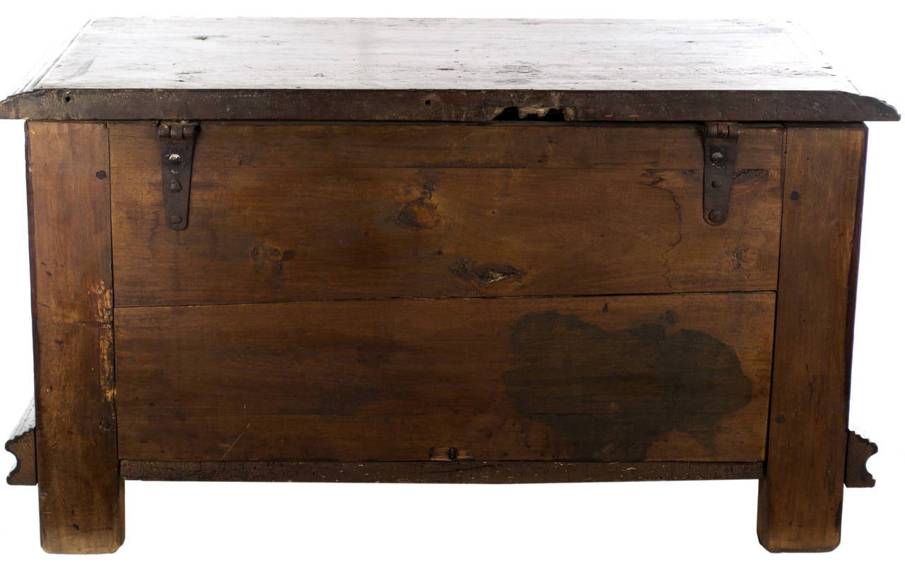 18th Century French Walnut Marriage Chest In Good Condition In Salt Lake City, UT