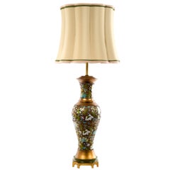 Mid-Century Chinese Cloisonné Table Lamp