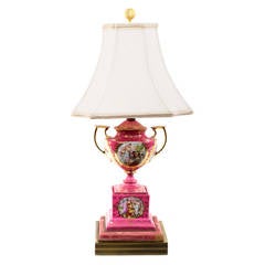 Mid-Century Italian Sevres Style Table Lamp