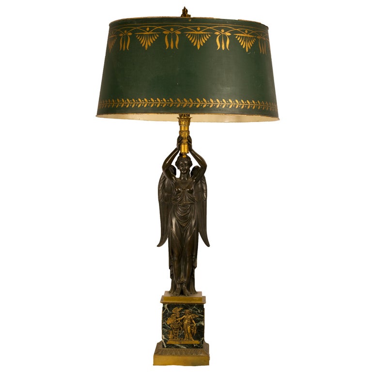 Bronze French Empire Lamp at 1stDibs
