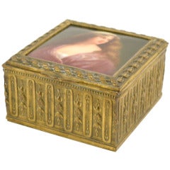 KPM Porcelain and Gilt Bronze Box