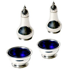 Sterling Silver Salt and Pepper Set, circa 1928