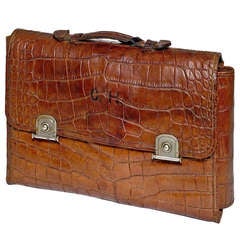 Crocodile Skin Gentleman's Travelling Toiletry Bag