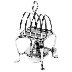Antique Novelty Silver Plate Toast Rack