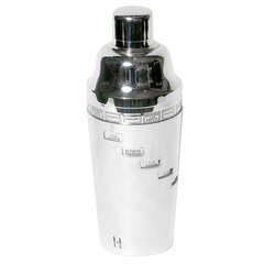 Silver Plated Cocktail Shaker with Recipes