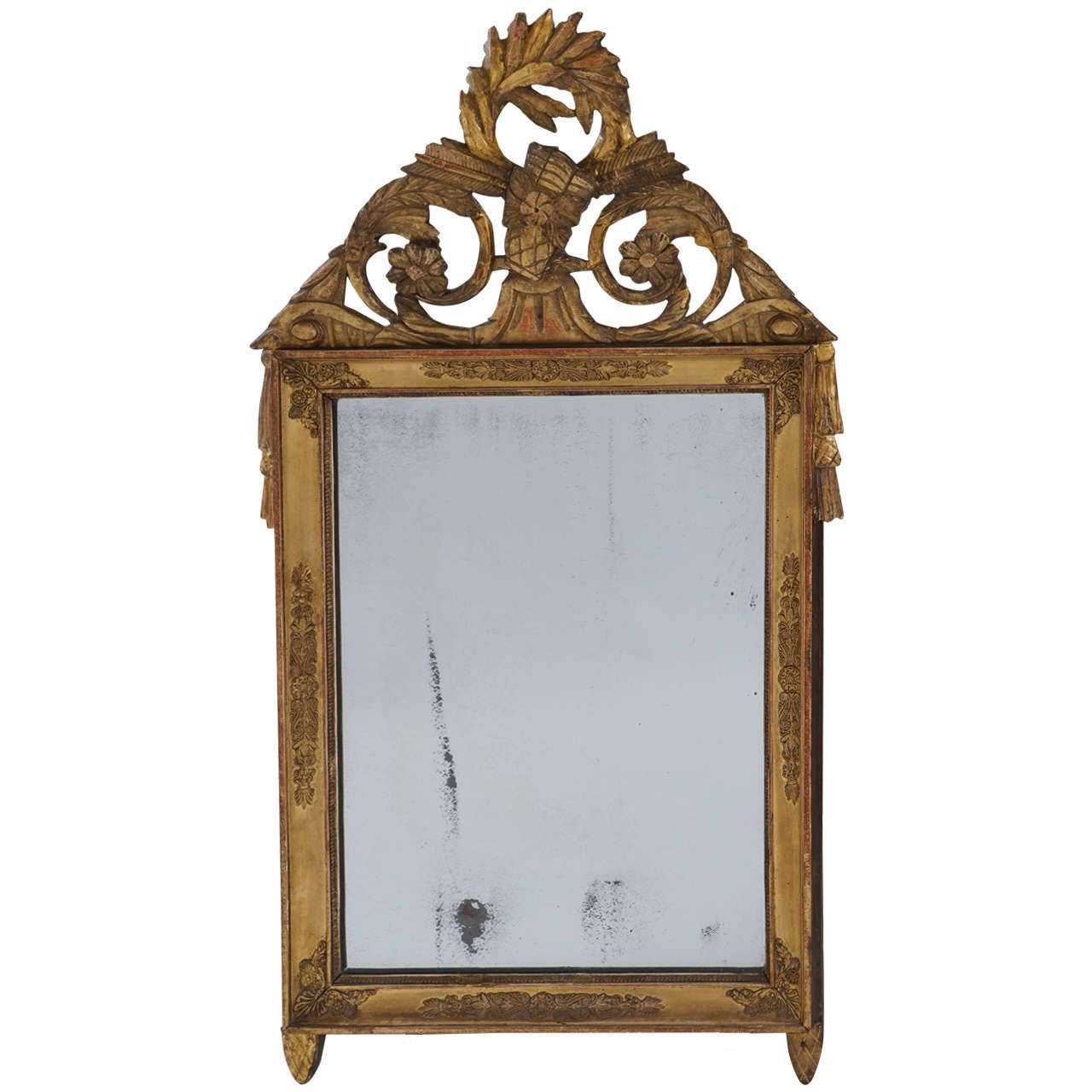 French Empire Giltwood Frame Mirror, circa 1810