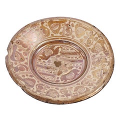 Antique Hispano-Moresque Copper-Lustre Charger, circa 1550