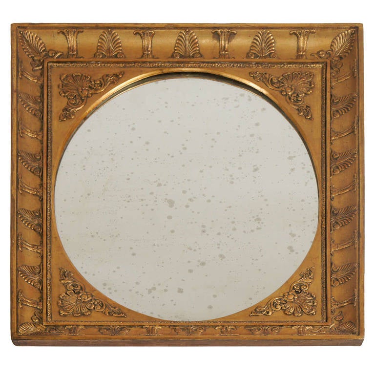 Charles X Neoclassical Giltwood Mirror, France, circa 1825