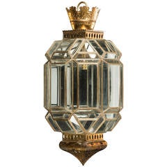Moorish Lantern in Copper and Glass