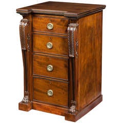 Antique A Regency Mahogany Wellington Chest.