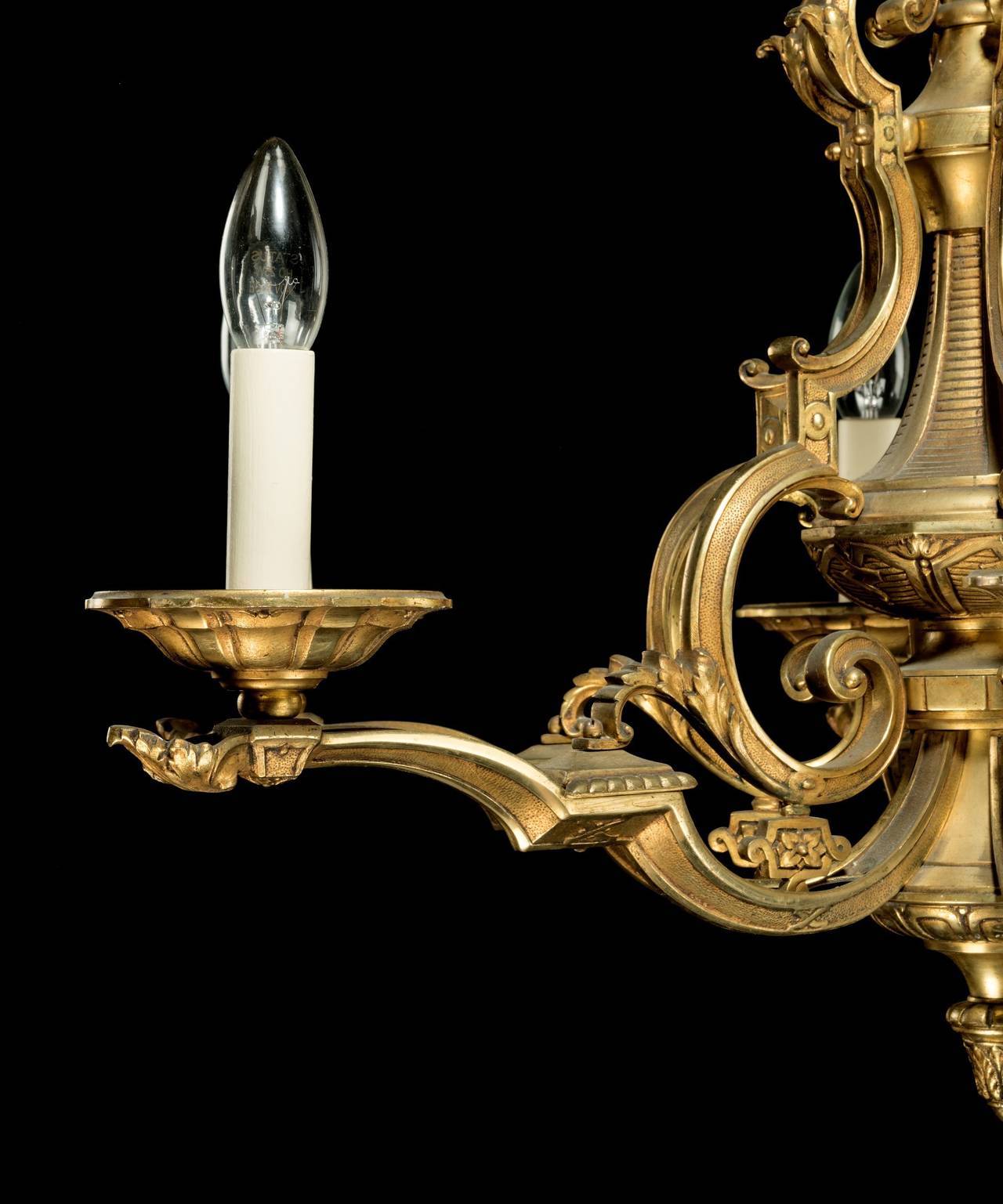 French Louis XIV Brass Chandelier