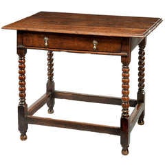 A 17th Century oak table.