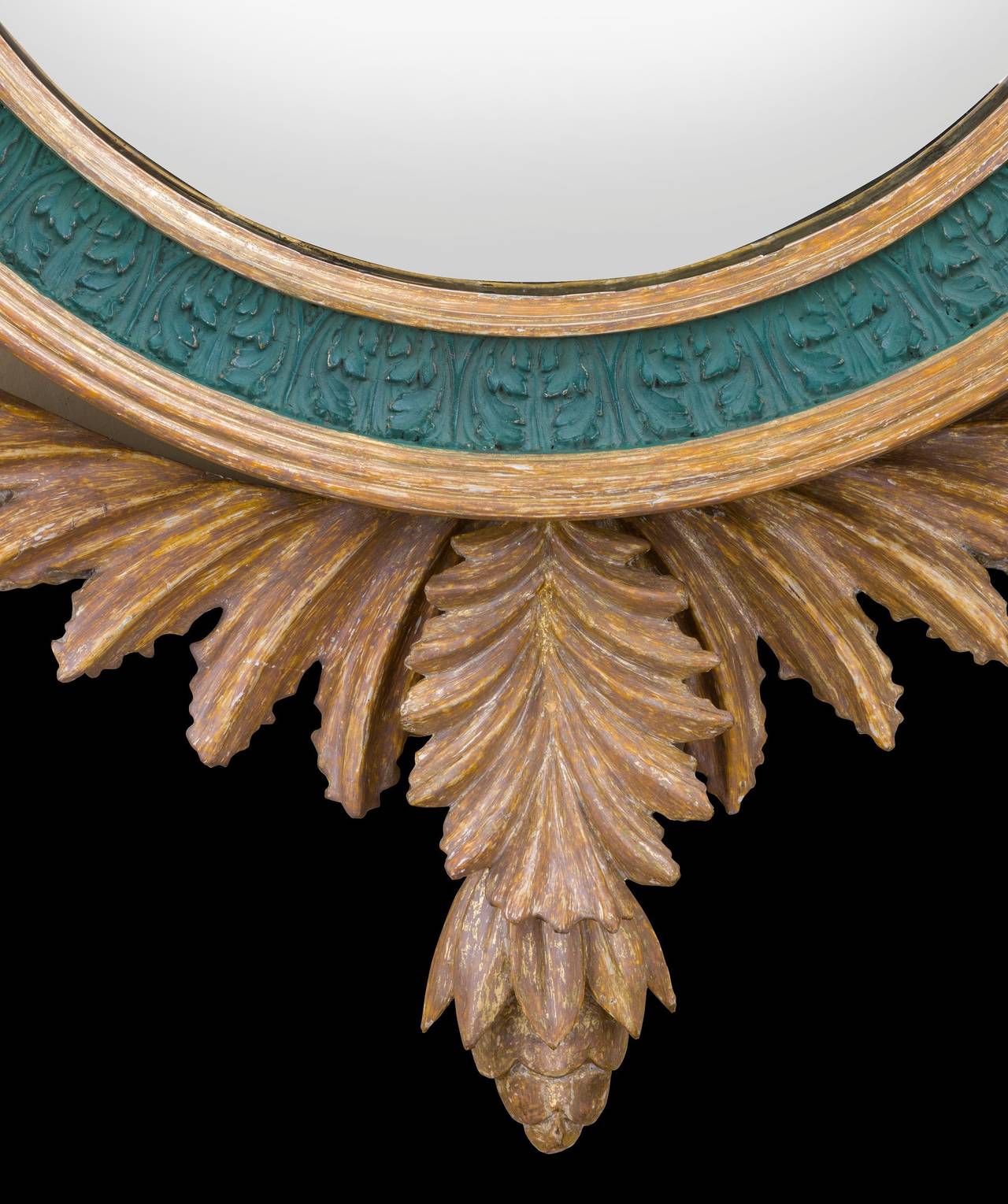 British Regency Convex Mirror